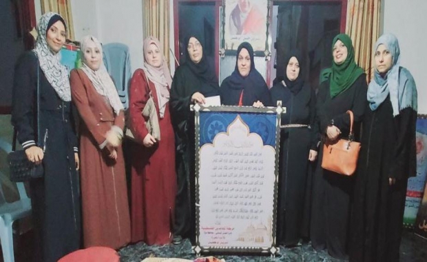 دائرة العمل النسائي في حركة المجاهدين تزور الأسيرة المحررة نسرين أبو كميل​​